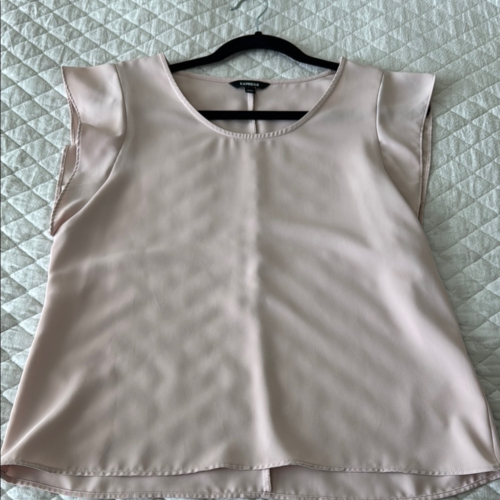 Elegant Cream Sleeveless Top